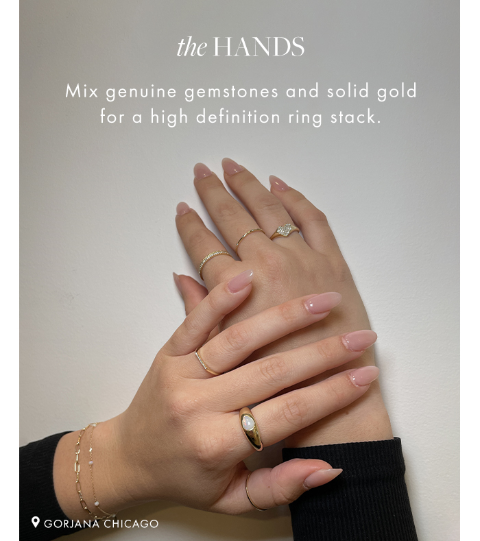 Gorjana signet store ring